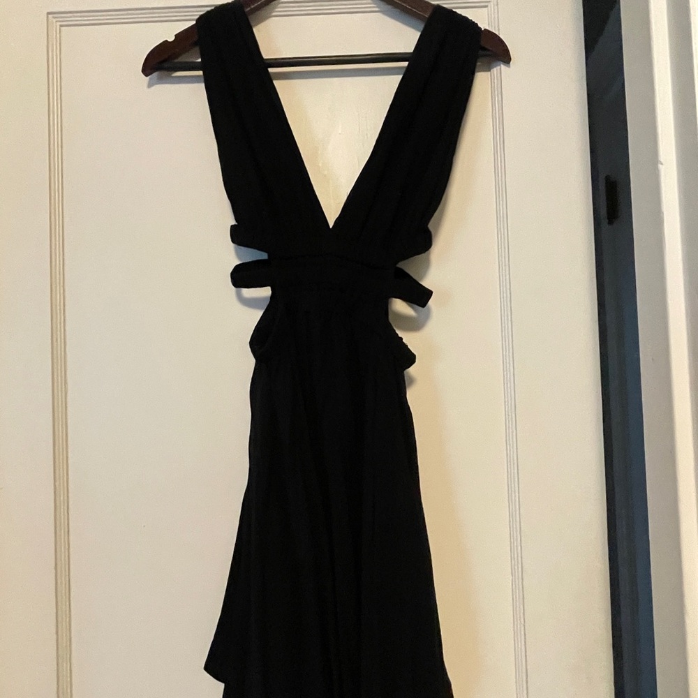 Chic Black Backless Dress